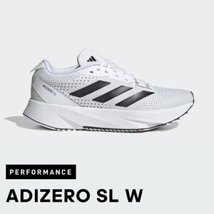 Adidas White  black Adizero SL Running Shoes Sneakers Tennis Shoes Athletic🏃‍♀️
